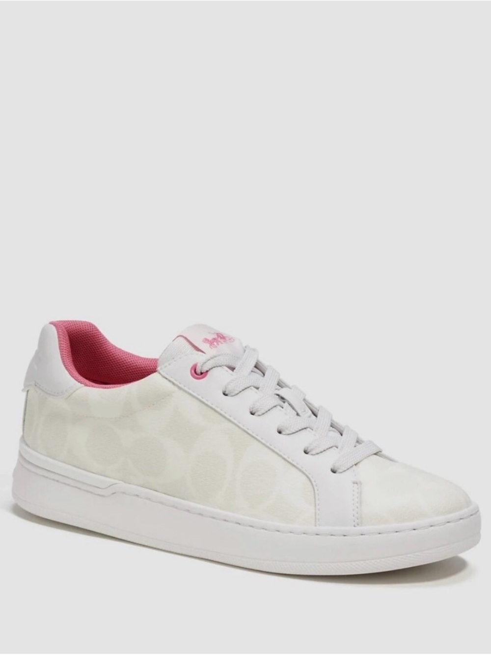 Coach Clip Low Top Sneaker In Signature Canvas Size 8.5